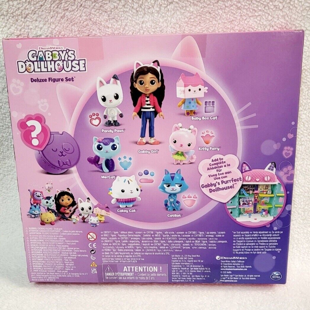 Gabby's Dollhouse, Deluxe Figure Gift Set with 7 Toy Figures and Surprise  Accessory, Kids Toys for Ages 3 and up