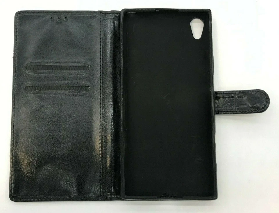 Sony Xperia XA1 Ultra Libro Estuche Abatible con Correa + Vidrio Templado 2.5D Foto 3 de 4