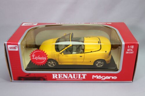 LJ054 ANSON 30342 1/18 Voiture Renault Megane cabriolet jaune - Photo 1/8