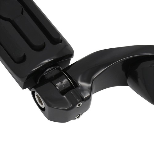 1.25" 32mm Front Crash Bar Foot Pegs W/ Mounts Full Black For Harley Indian KTM - Bild 12 von 12