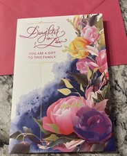 Happy Birthday Daughter In Law Thankful For You 5.5 x8 Hallmark Greeting Card