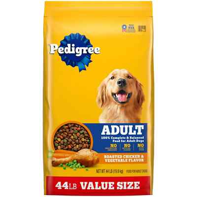 PEDIGREE Adult Dry Dog Food Roasted Chicken, Rice & Vegetable 44 lb Bag