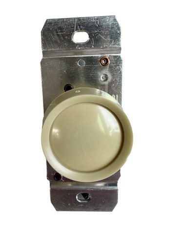 600W Rotary Dimmer Switch Single Pole Almond Master Electrician - Picture 13 of 16