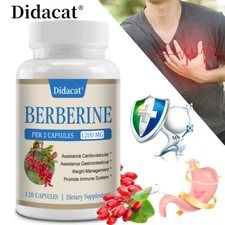 Berberine HCl 1200 mg -Cardiovascular Support, Weight Management, Immune Support