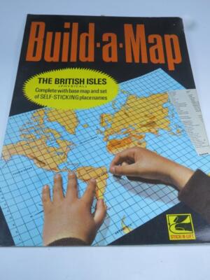 RARE Vintage Simplay Build a Map British Isles NORPRINT Ltd 1960s
