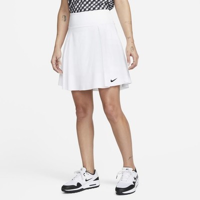 NEW Women's Small Nike Dri-fit Advantage Long Golf Skirt With Shorts White