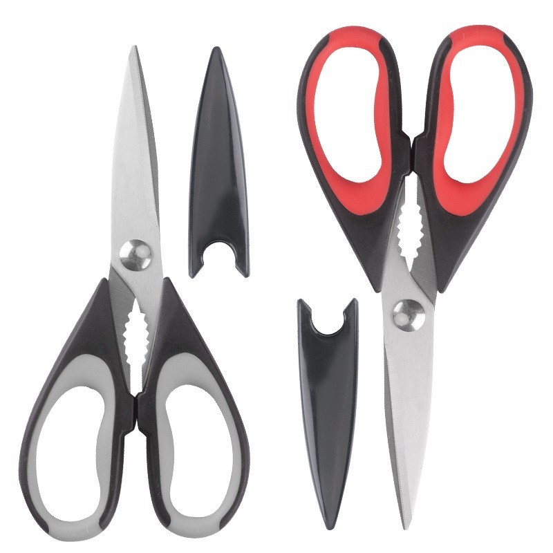 2pcs Kitchen Scissors All Purpose Heavy Duty Meat Poultry Food Shears Stainless