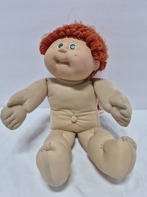 VTG 1986 Coleco Cabbage Patch Kid HM#8 Red Hair Green Eyes Pink Windbreaker #512