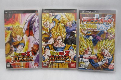 PSP DRAGONBALL Z Shin Budoukai 1 2 & TAG VS 3Games Set Japan Import