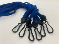 2000 Royal Blue Lanyards All Plastic No Metal MRI Safe Breakaway Hook Bulk Lot