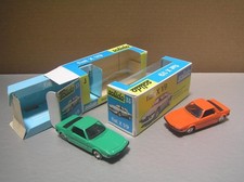 2 Solido #33 Fiat X 1/9 Cars - Green + rare Orange 1/43 scale Mint in Box Superb