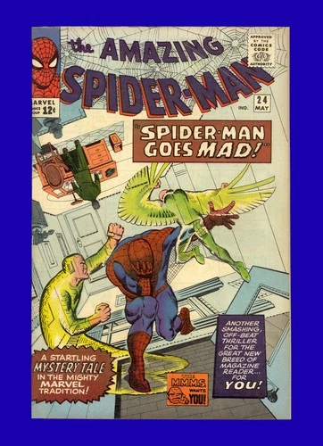 Amazing Spider-Man #24 - Mysterio App - Steve Ditko Cover & Art - 1965 - VF/NM