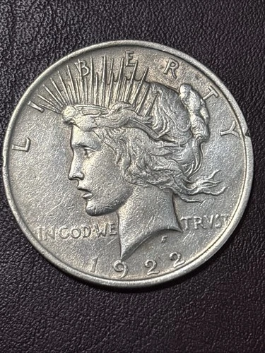 1922 silver peace dollar