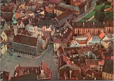 Historic Tallinn Estonia Town Hall Square View 15th Century Collectible Card