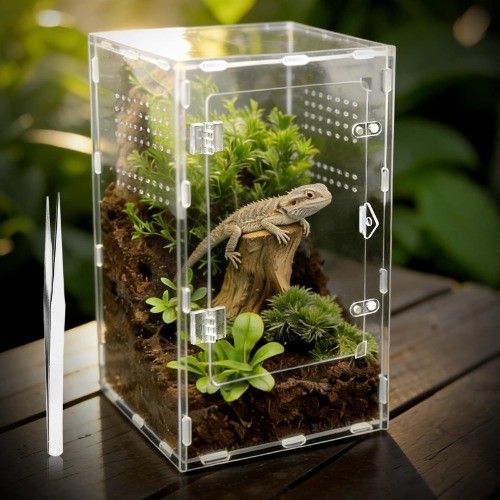 Insekten Terrarium, Acryl Terrarium, AllzweckbehäLter FüR Reptilien, Amphibien,-image