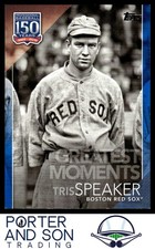 Tris Speaker 150 Years of Professional Baseball Blue 2019 Topps #150-69 Red Sox