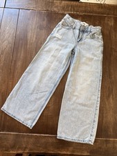 Abercrombie Kids High Rise Wide leg Jean Girls Size 5/6 Long