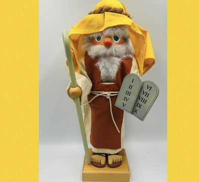 Signed VINTAGE Christian Ulbricht MOSES 10 Commandments 1995 16.5  WITH BOX VHTF