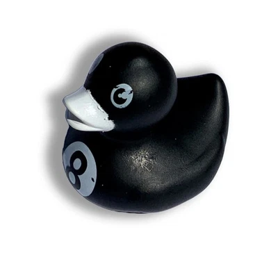 Pool/Billiard Ball Themed 8 Eight Ball 2" Inch Vinyl Rubber Duck