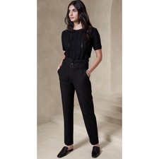 Banana Republic Refined Utility Pants Black Size 8 NWT Career Professional