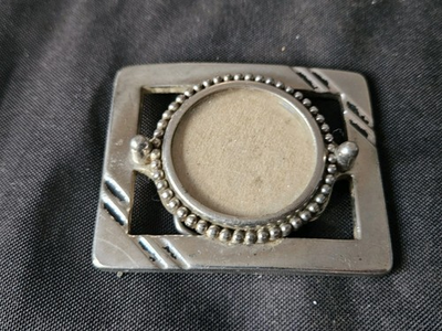 #ad #ad Horseshoe Cameo Style Photo Frame Belt Buckle Vintage Insert $16.00