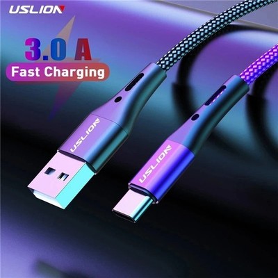 3A USB-C Fast Charging Cable Type-C Charger for Samsung Galaxy S24 S23 Xiaomi 14