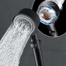 Luxury Shower Head High Pressure Rain Bathroom Chrome Showerhead Adjustable Colo