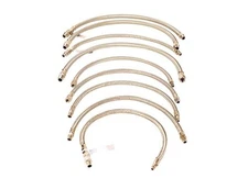 Viair 92805 36" Braided Leader Hose w/Check Valve (1/4" M To 1/4" M Npt, Swivel)