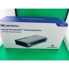 Cable Matters Hybrid Thunderbolt 3 Docking Station 96W Power Delivery 107044