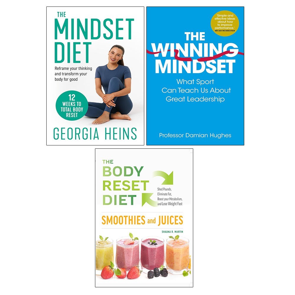 Mindset Diet, Winning Mindset, Body Reset Diet Smoothies and Juices 3 Books Set