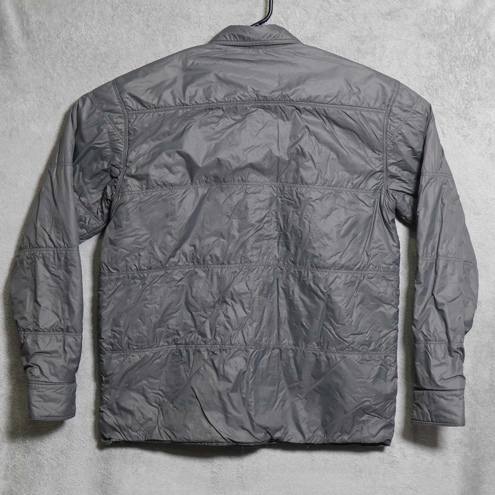 Simms Jacket Mens Large Gray Reversible Quilted S… - image 5