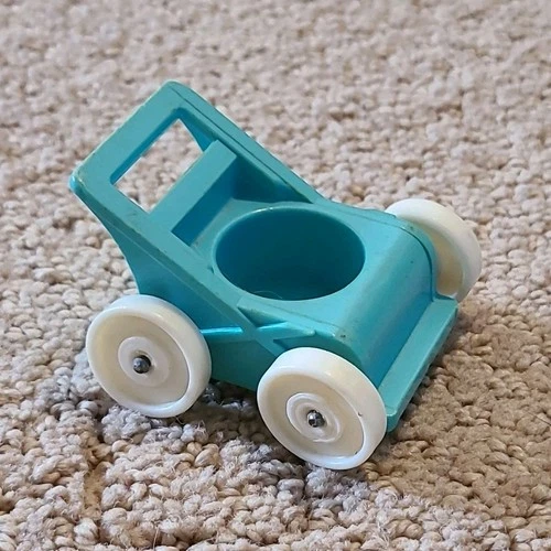 Fisher-Price Little People Blue Stroller Vintage Vehicle 1972