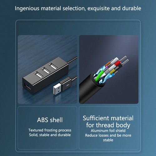 Vier--in einem Hub 100cm Mobiltelefon Computer Ladegerät USB Hub Expansion Dock - Afbeelding 5 van 20