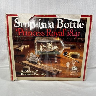 Authentic Models Holland Princess Royal 1841 Ship in a Bottle Kit SM31 Vintage