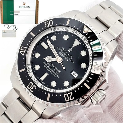 2017 Rolex Sea-Dweller Deepsea 44mm Black Dial Steel Watch 116660 Papers/Tag