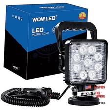 27W Portable LED Work Light Flood Lamp with Magnetic Base for Car, Off-Road,