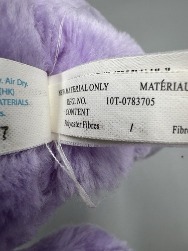 Care Bears HARMONY BEAR Plush 12" Purple Rainbow Flower Headband 2007 - Picture 9 of 9