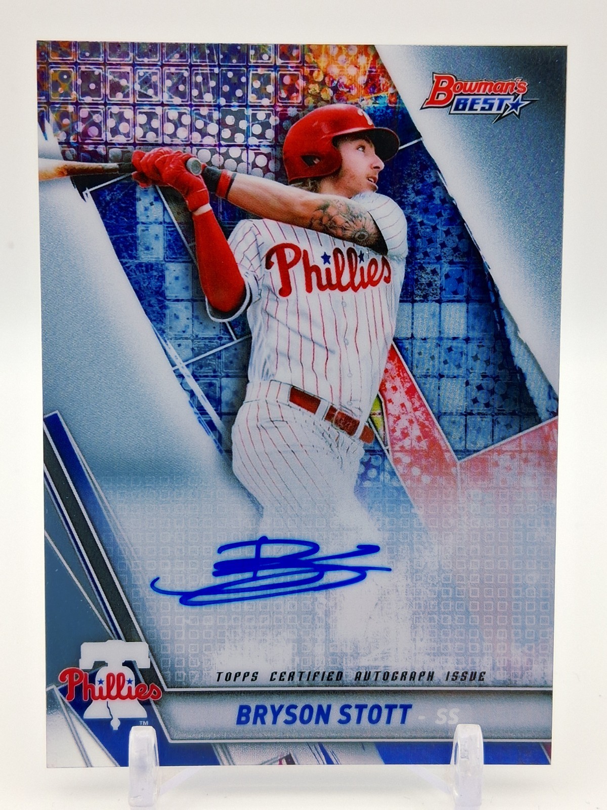 2019 Bowman's Best BRYSON STOTT RC AUTO- Best of 2019 Autographs B19-BS Phillies