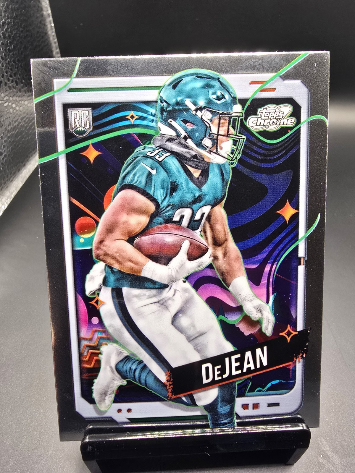 2024 Topps Chrome Cosmic Cooper Dejean Rookie RC #177 - Philadelphia Eagles