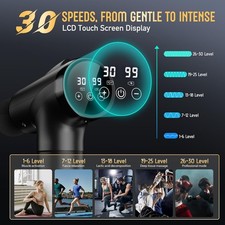 Percussion Massager Massage Gun Deep Tissue Muscle Vibrating Relaxing 9 Heads