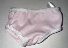 American Girl 18" Doll Underwear Panties Light Pink B White Trim