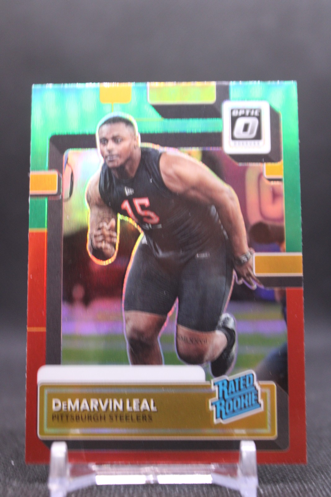 DeMarvin Leal Panini Donruss #P388 Preview Red/Green Optic