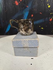 Vintage Webster Sterling 512 Gold Lined Monogrammed Baby Cup 45 Grams