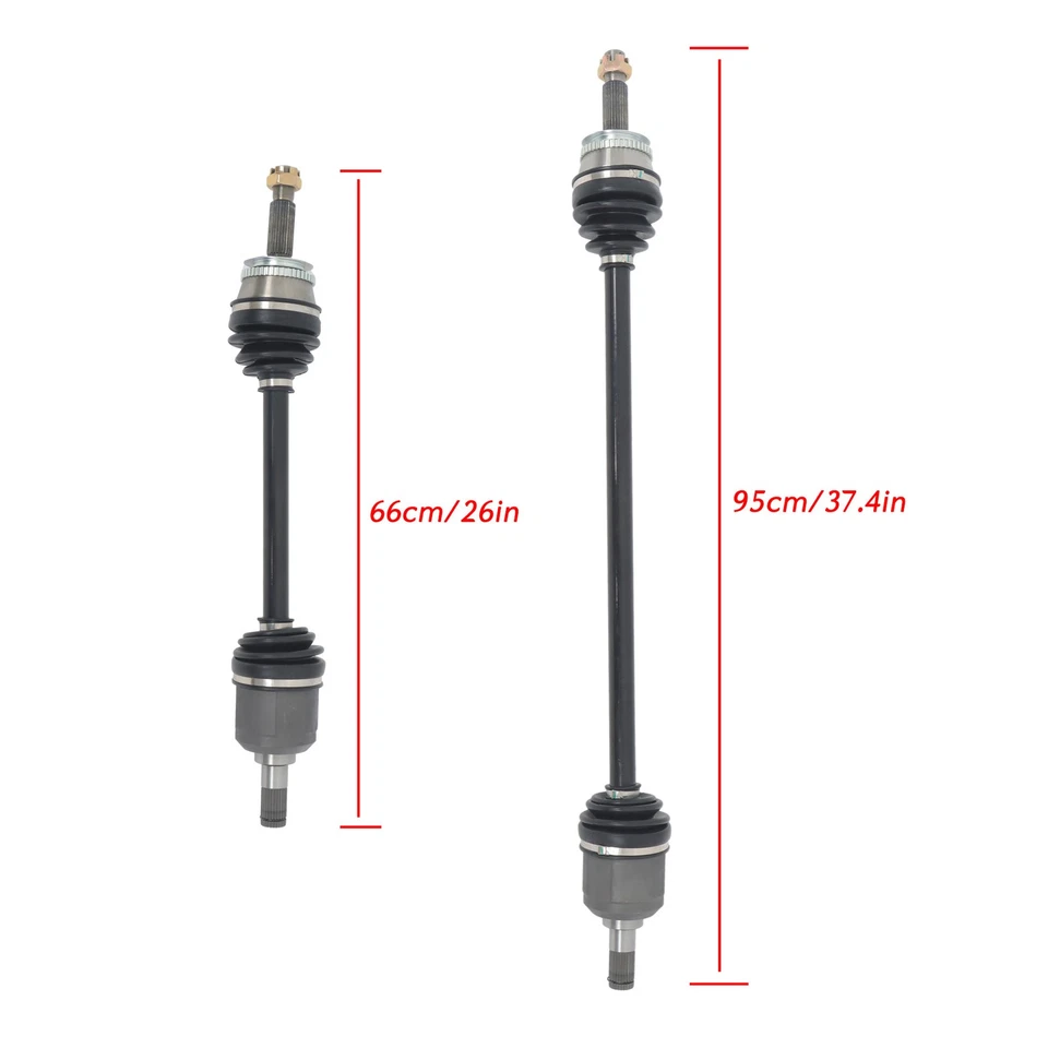 Ejes de eje CV delanteros izquierdo + derecho LABLT para Hyundai Elantra Tiburon 2001-2008 Foto 4 de 4