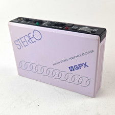 GPX A2830 Portable AM/FM Personal Receiver Radio, Stereo, Headphone Jack, Purple