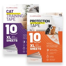 CLAWGUARD Cat/Dog Deterrent Protection Tape 20-Sheet Bundle for Furniture