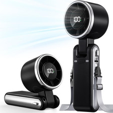 # Title  Portable Handheld Turbo Fan 5 Speed USB Rechargeable 4000mAh Mini Desk