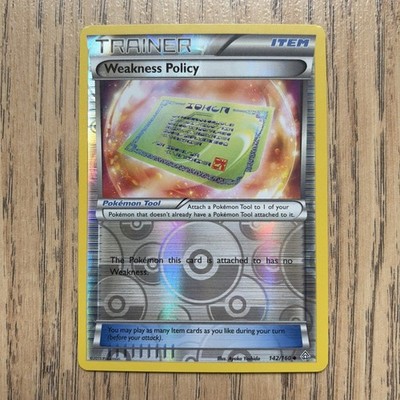 Schwächenpolitik 142/160 Uncommon Primal Clash Pokemon Reverse Holo NM Pack Fresh