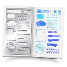Metal Journal Stencils Bookmark Metal Templates Journal Theme Metal Stencil