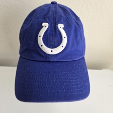 Indianapolis Colts Dad Hat NFL Team Apparel Adjustable Cap Blue